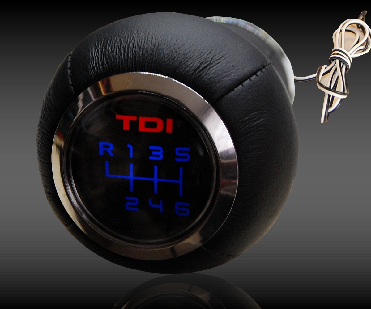 SPEED SHIFT GEAR KNOB RED LED ILLUMINATED VW PASSAT B5 B6 CC B7 eBay